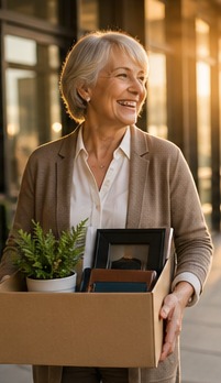 A warm lifestyle photograph representing retirement