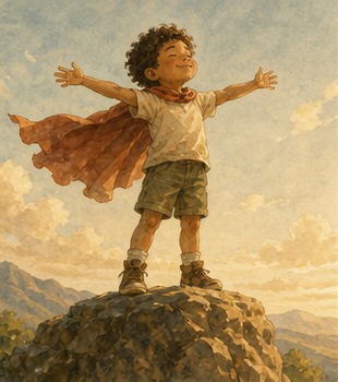 A small painterly illustration representing confidence